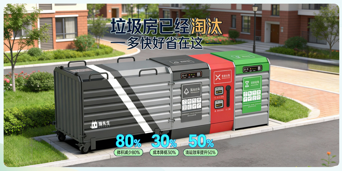 猫先生垃圾分类，垃圾分类设备厂家，垃圾房，垃圾分类房
